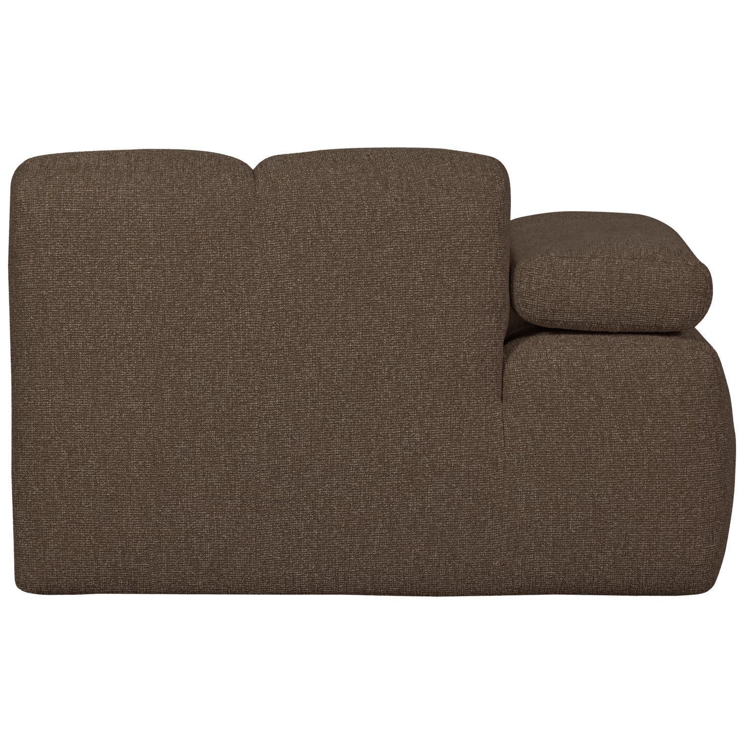 MOJO modular sofa - left element dark brown bouclé