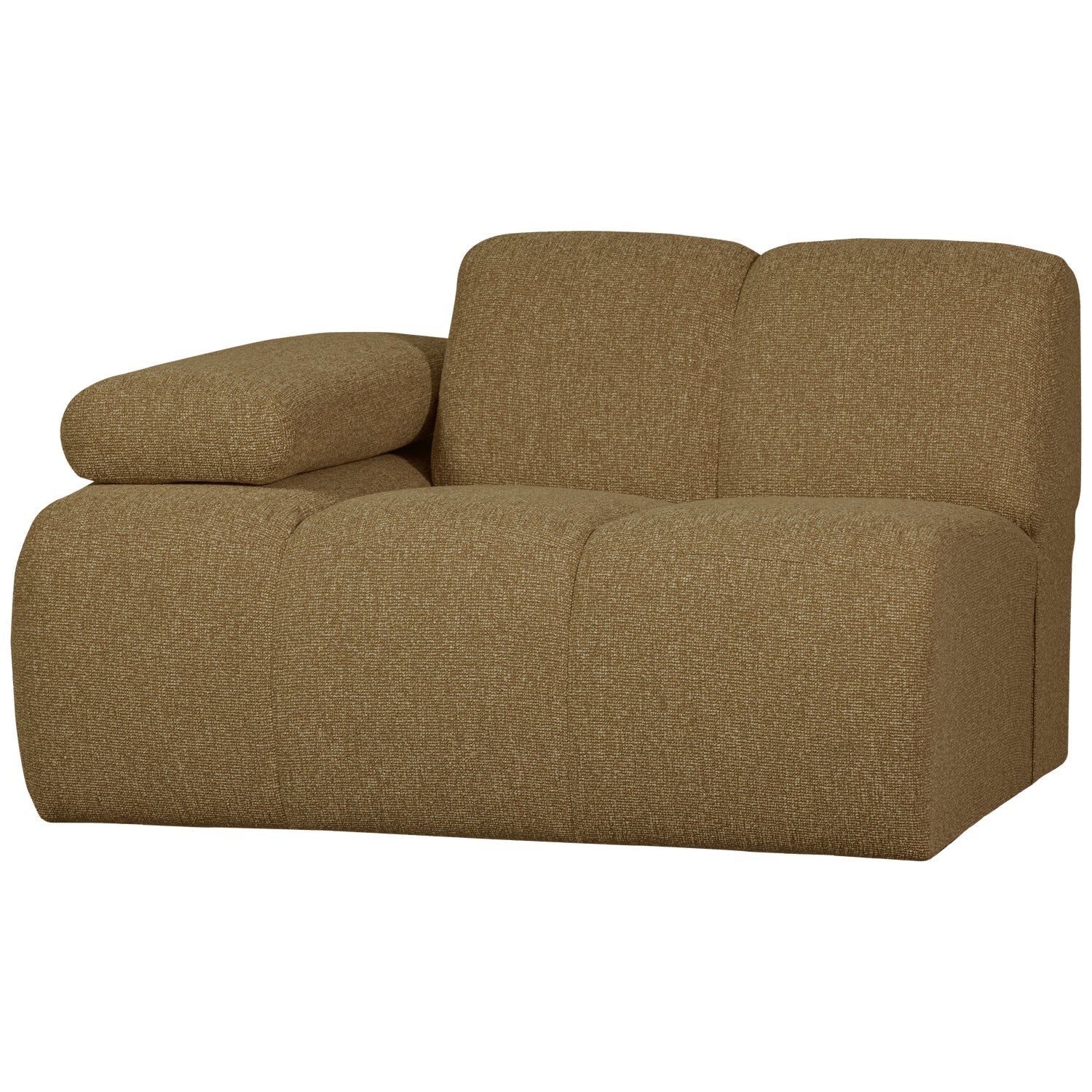 MOJO modular sofa - left element dark honey bouclé