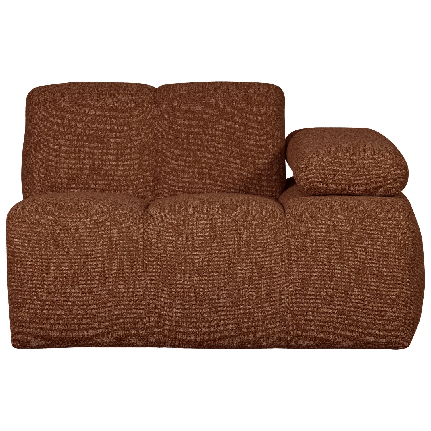 MOJO modular sofa - right-side element brown bouclé