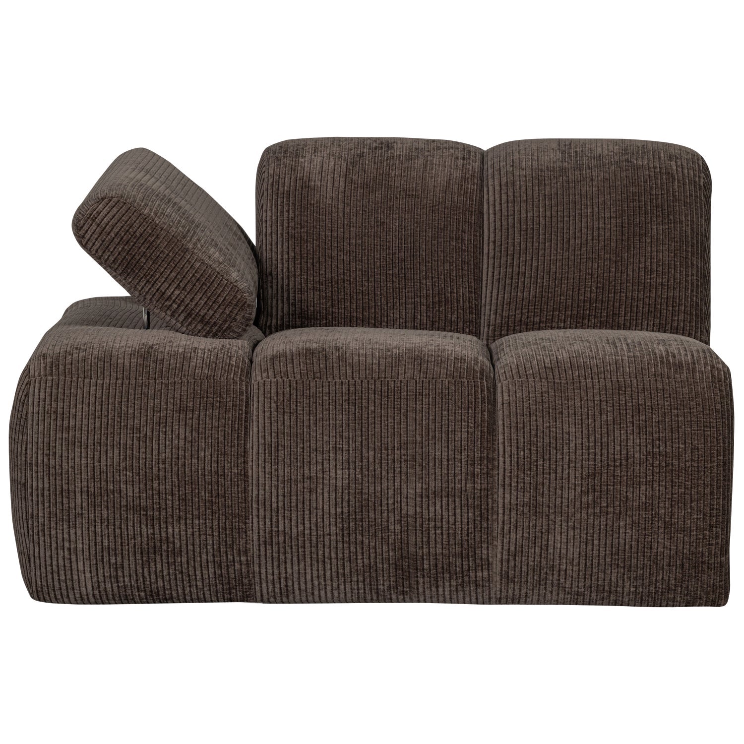 MOJO modular sofa - left element dark brown corduroy