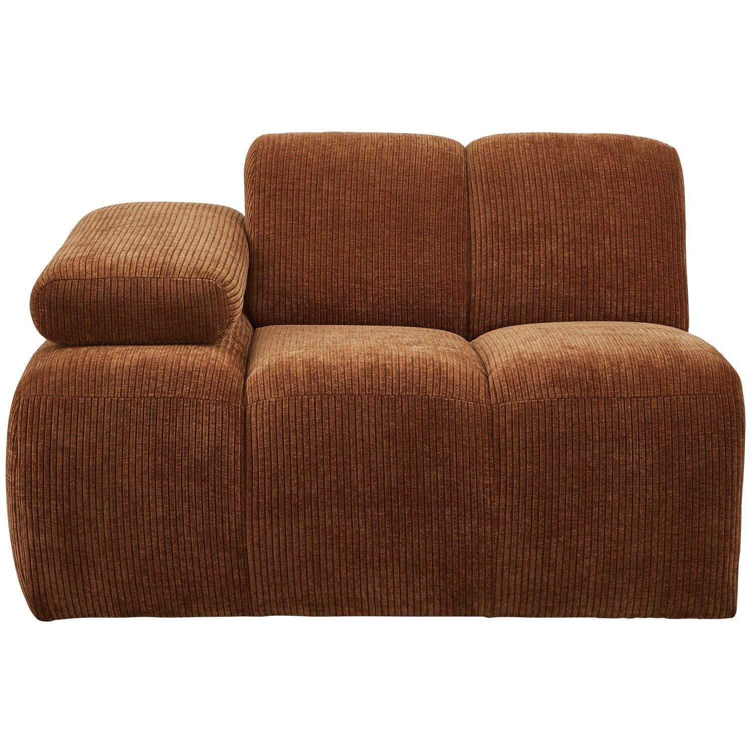MOJO modular sofa - left element brown corduroy