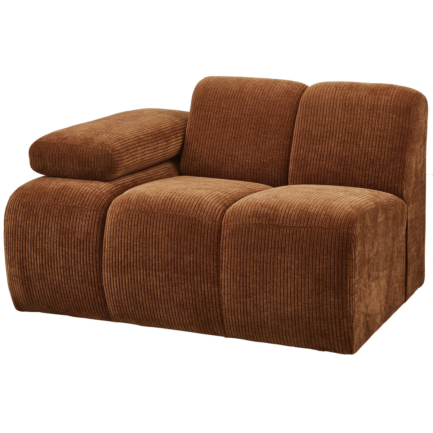MOJO modular sofa - left element brown corduroy