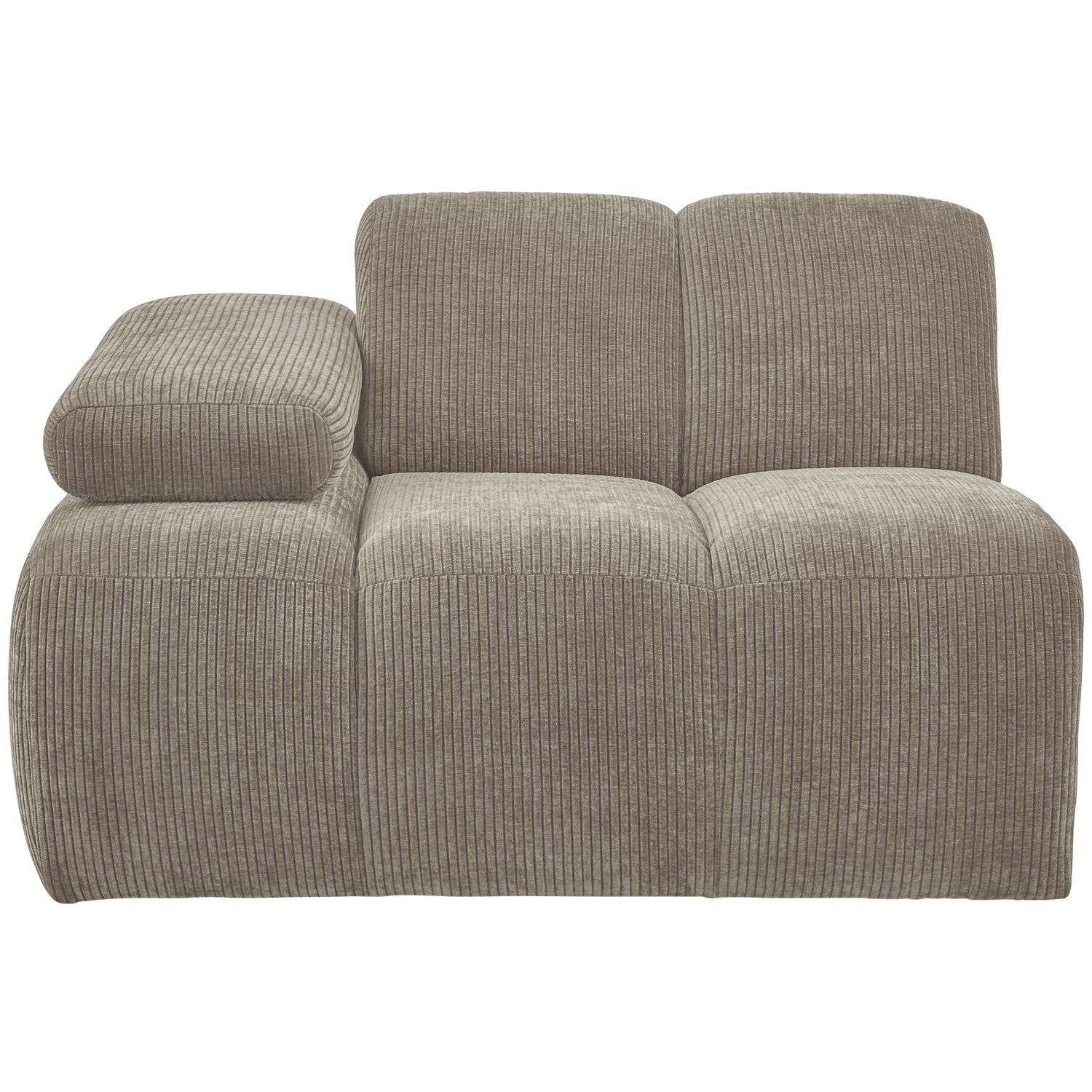 MOJO modular sofa - left element dark sandy corduroy