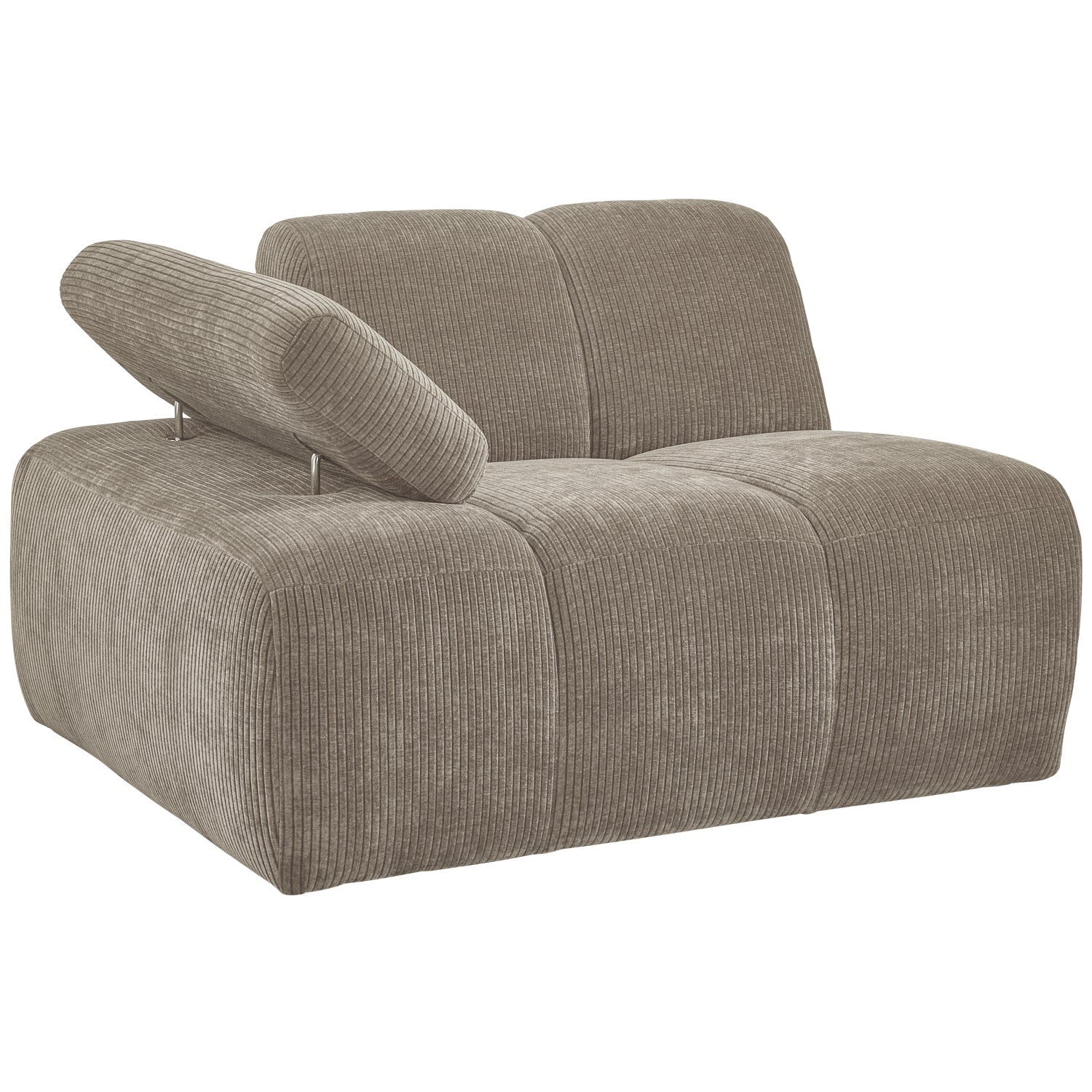 MOJO modular sofa - left element dark sandy corduroy