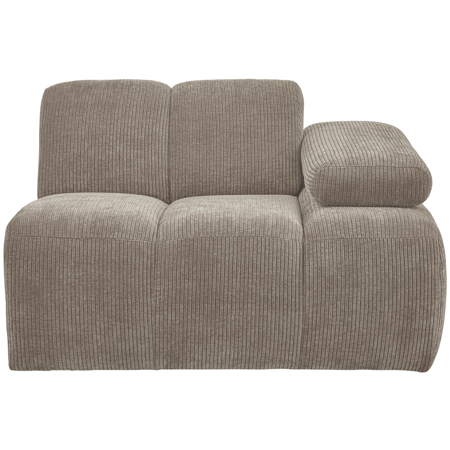 MOJO modular sofa - right element dark sandy corduroy