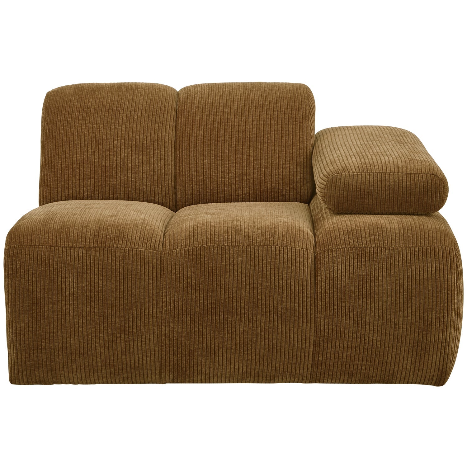 MOJO modular sofa - right-side element dark honey corduroy
