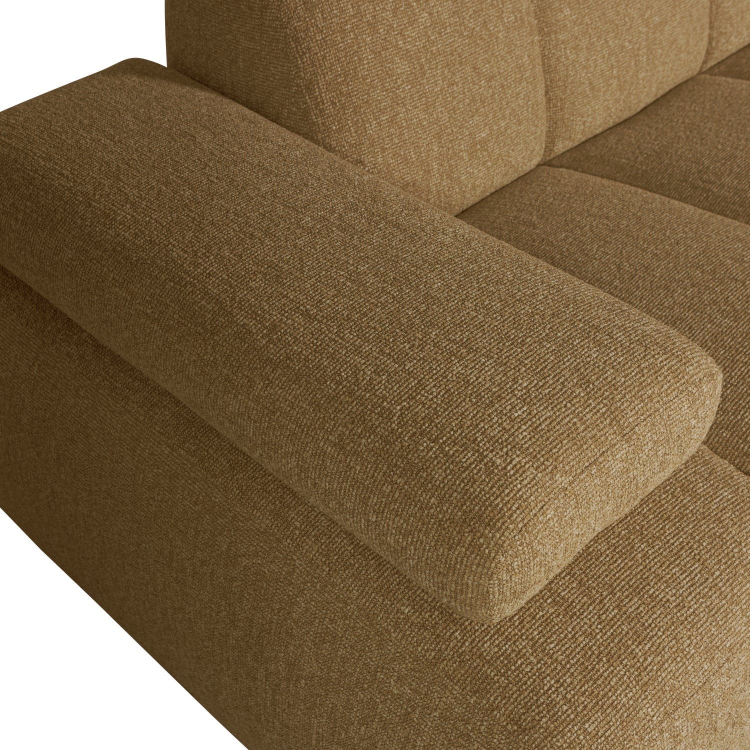 MOJO modular sofa - 1.5-seater left-side dark honey bouclé element