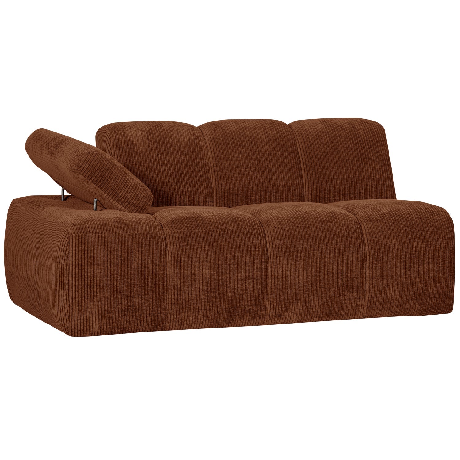 MOJO Modular Sofa - 1.5-Seater Left-Arm Rusty Brown Corduroy