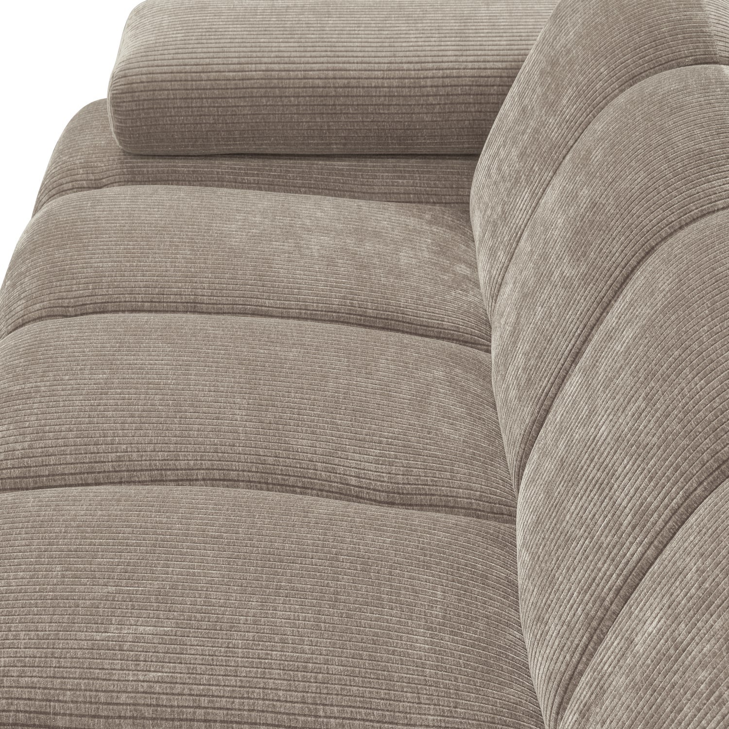 Sofa modułowa MOJO - element 2-osobowy lewostronny ciemny piaskowy sztruks do salonu