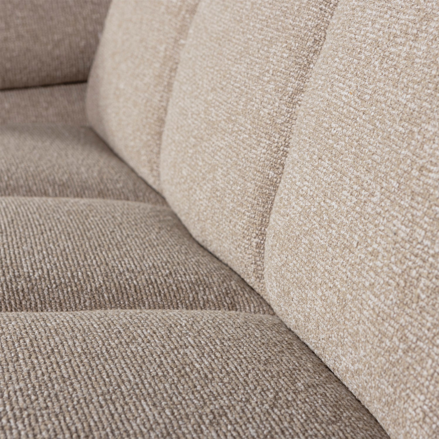 MOJO modular sofa - left-sided 2-seater beige mélange bouclé element
