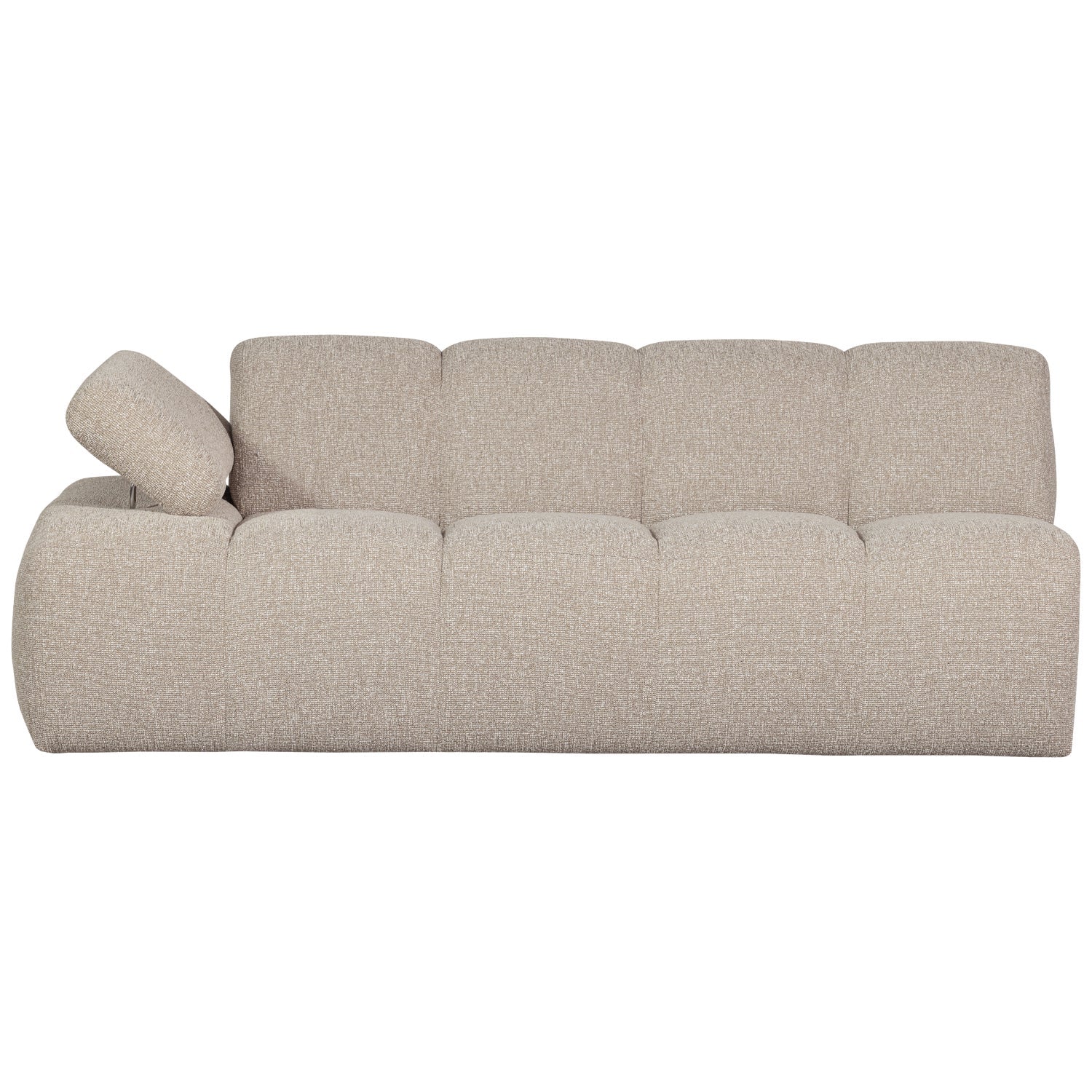 MOJO modular sofa - left-sided 2-seater beige mélange bouclé element