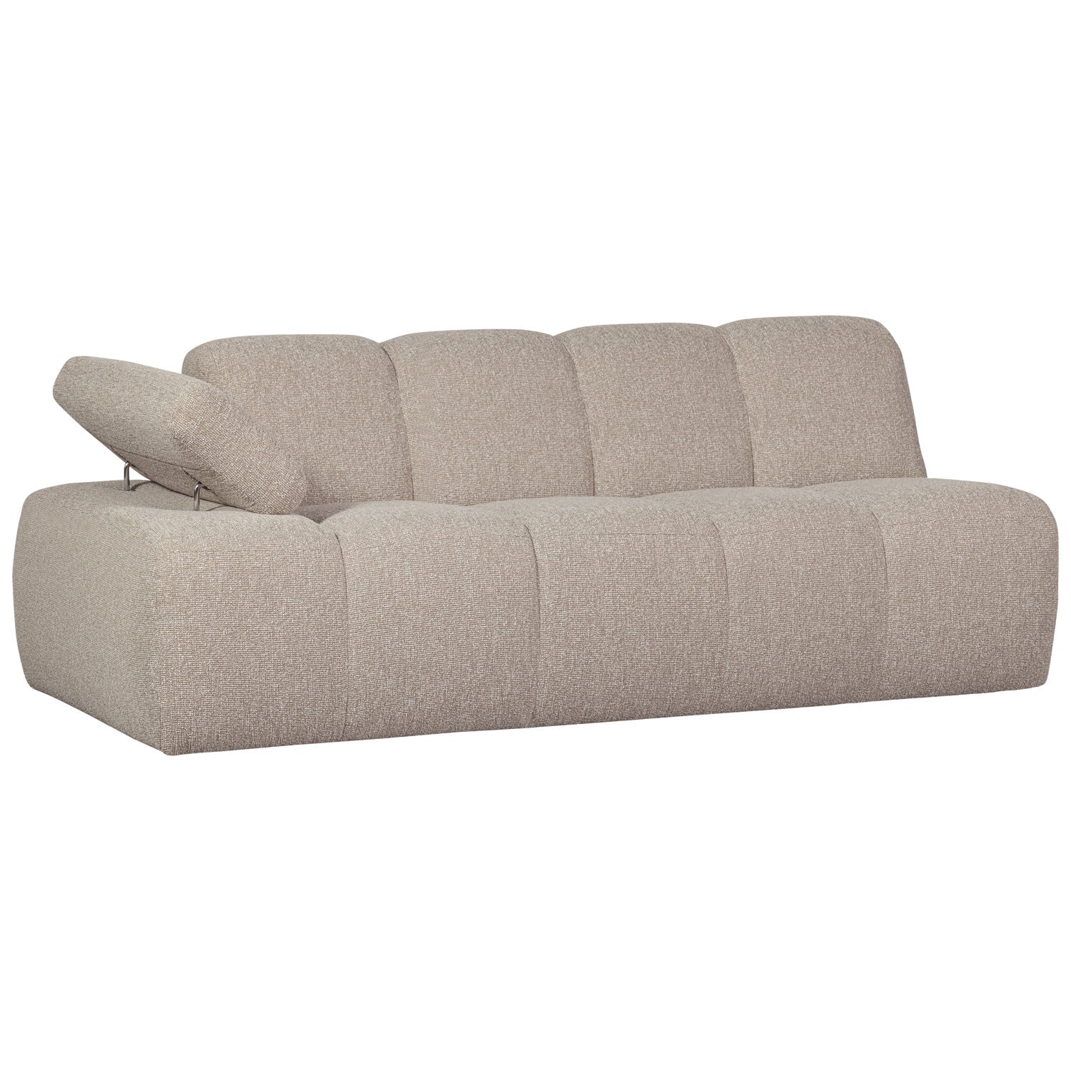 MOJO modular sofa - left-sided 2-seater beige mélange bouclé element