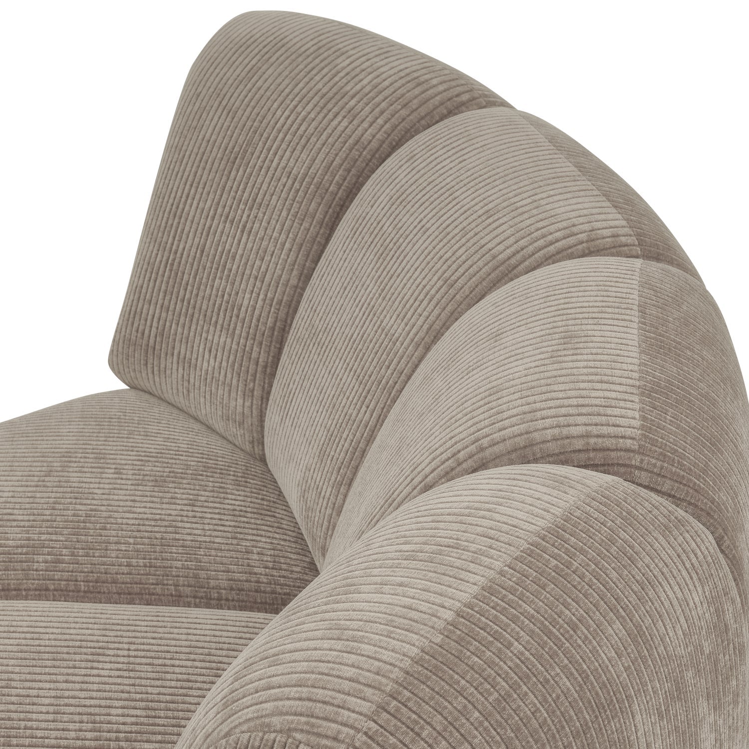 MOJO modular sofa - dark sandy corduroy corner element