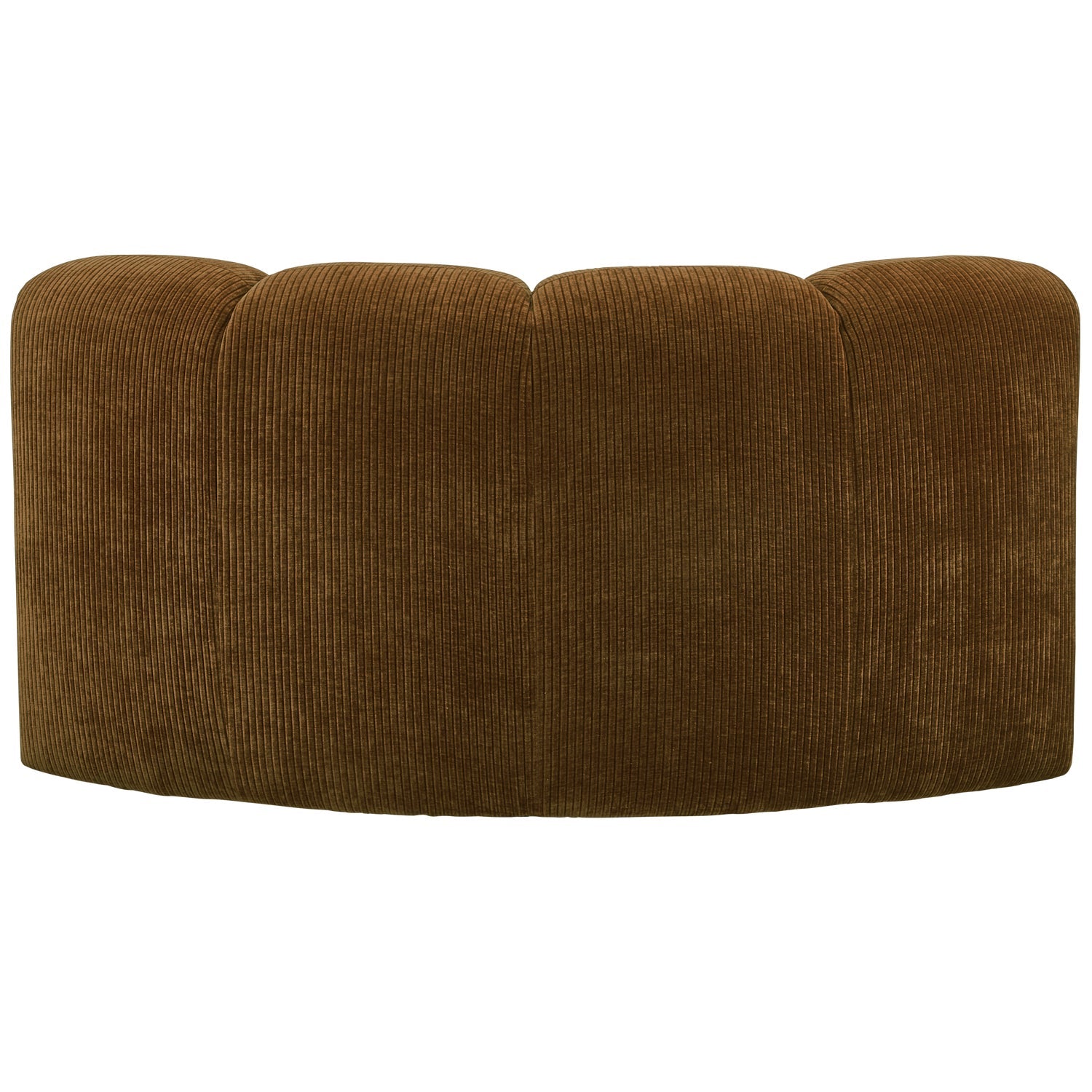 Sofa modułowa MOJO - element narożny ciemny miodowy sztruks – styl nowoczesny