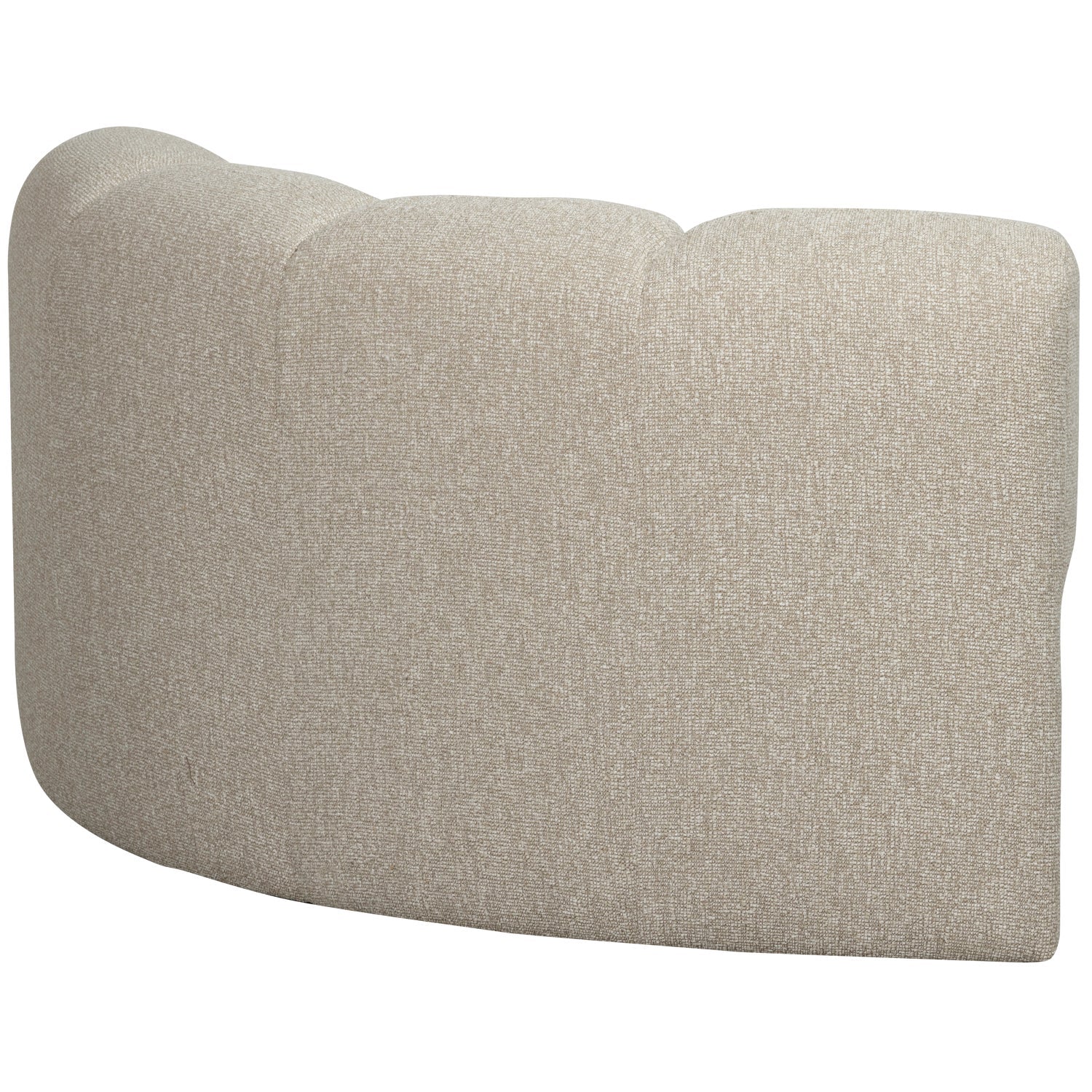 Modulares Sofa MOJO - Eckelement beige Melange Bouclé