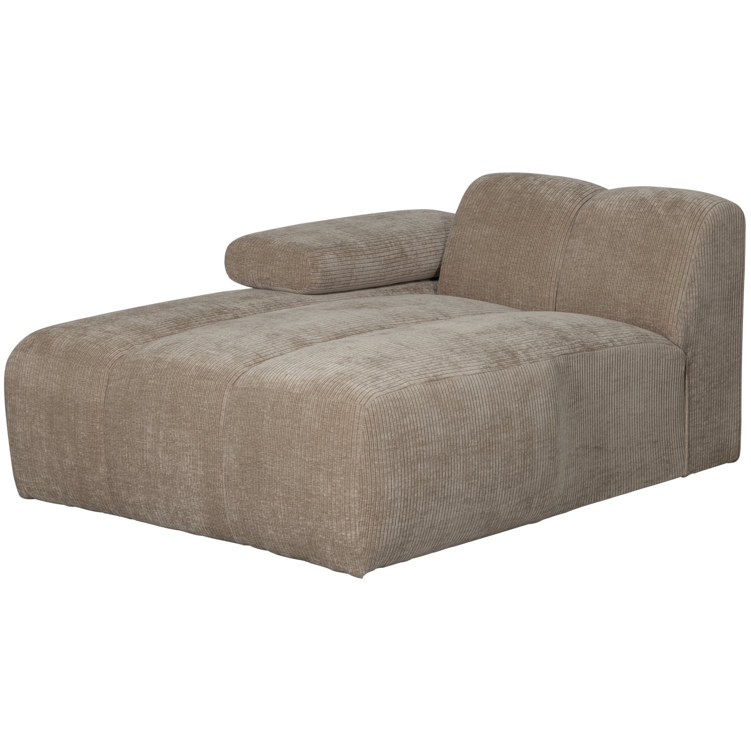 MOJO modular sofa - left-sided chaise longue dark sandy corduroy