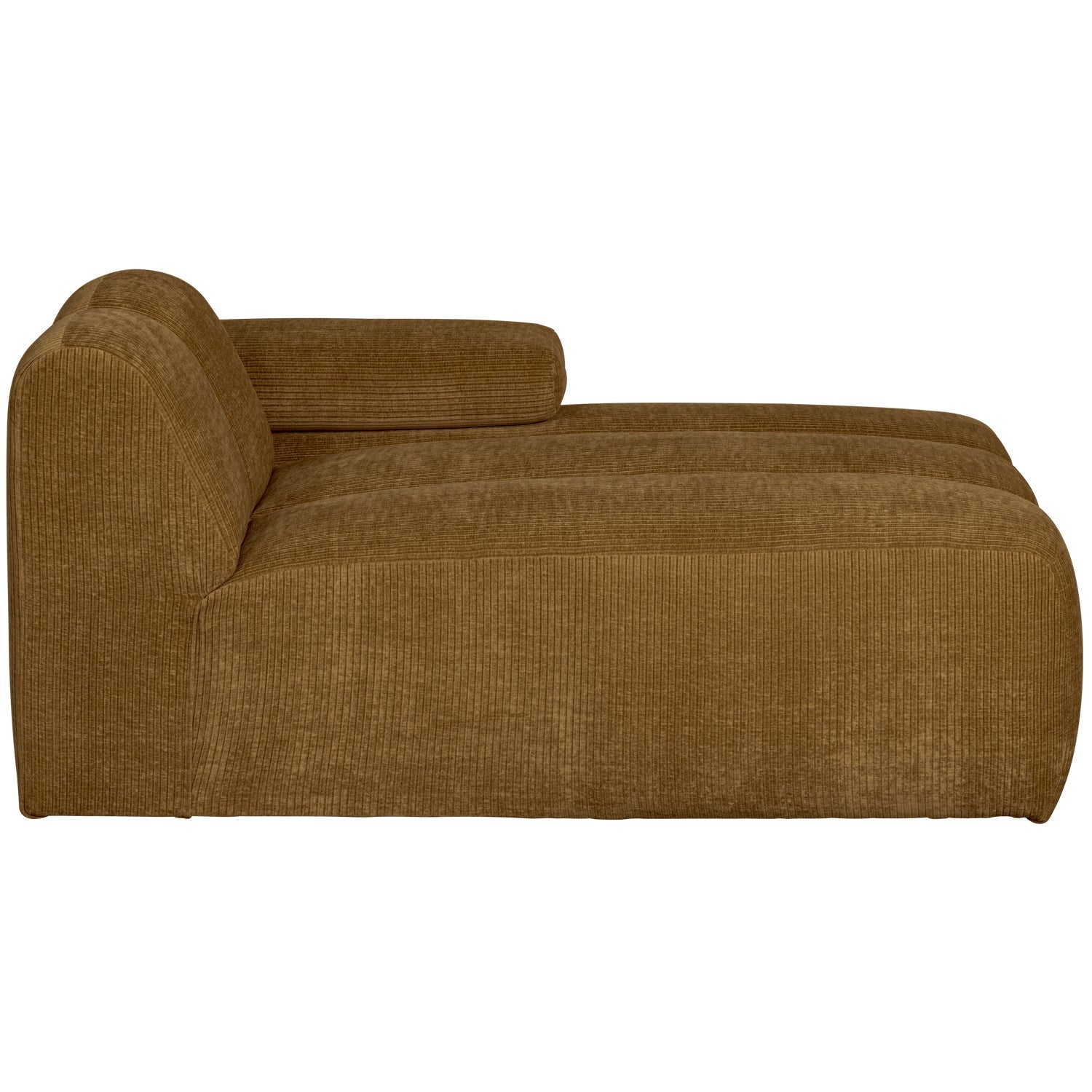 Modulares Sofa MOJO - rechter Chaiselong dunkel honigfarbener Cordstoff