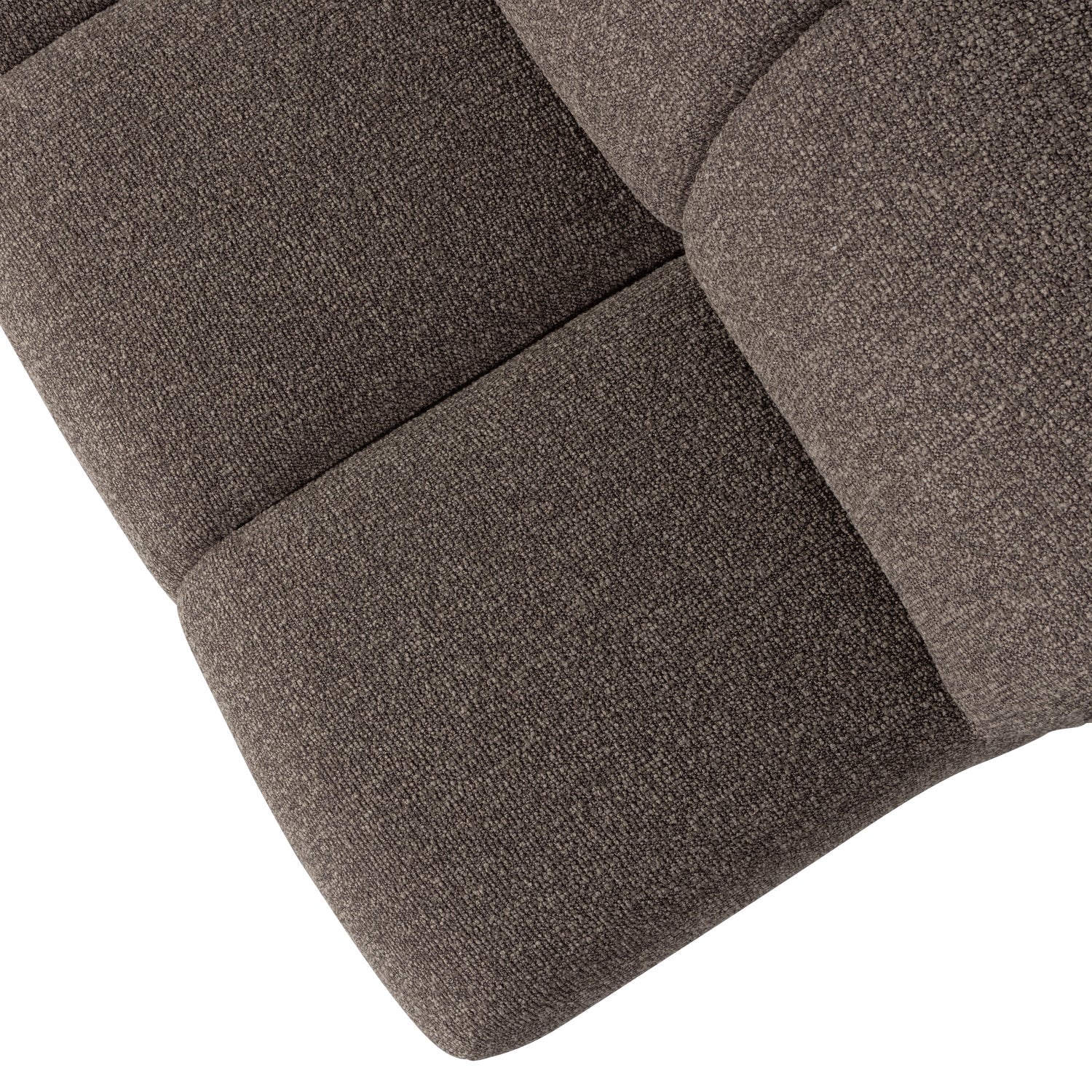 MOJO modular sofa - 3-seater dark brown bouclé element