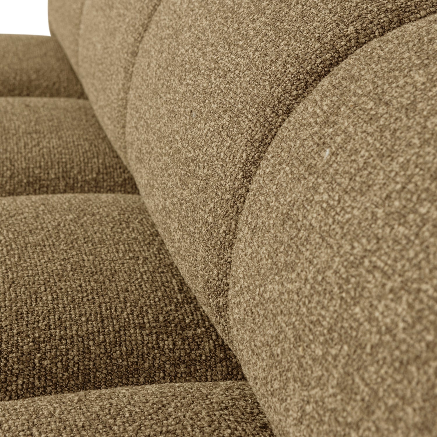 Kanapa modułowa MOJO BENCH - element 3-osobowy ciemny miodowy bouclé – Woood