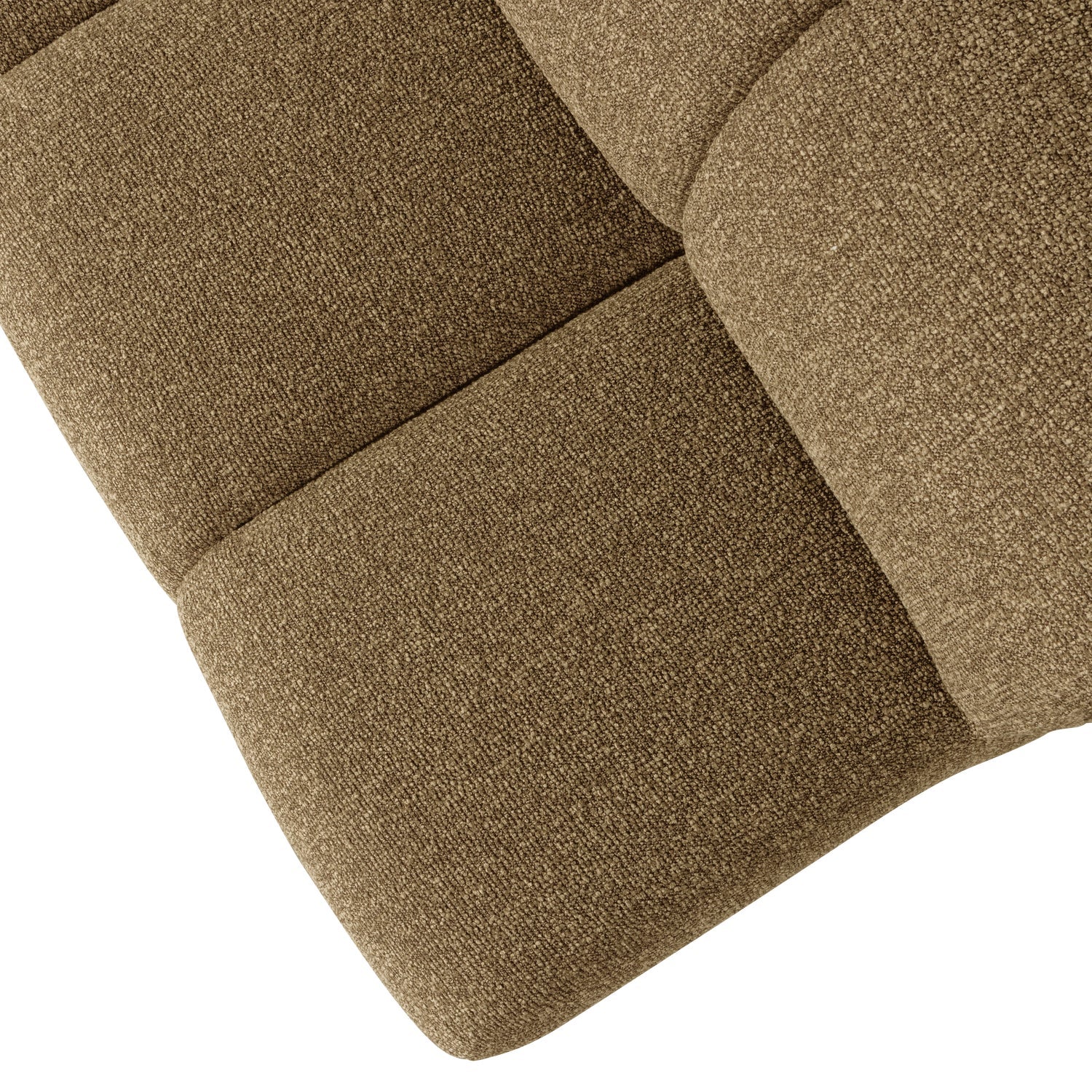 Sofa modułowa MOJO BENCH - element 3-osobowy ciemny miodowy bouclé do salonu – Woood
