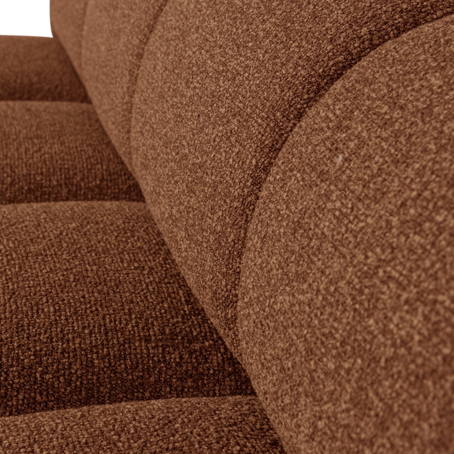 MOJO modular sofa - 3-seater brown bouclé element