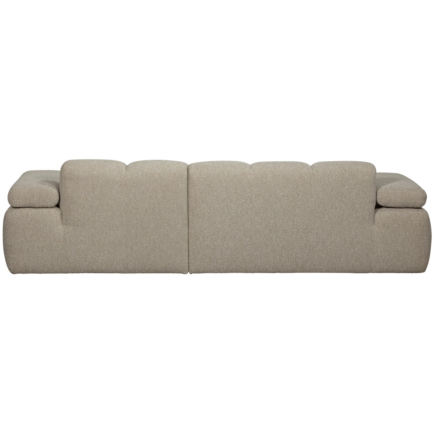 Right-facing modular corner sofa MOJO beige mélange bouclé