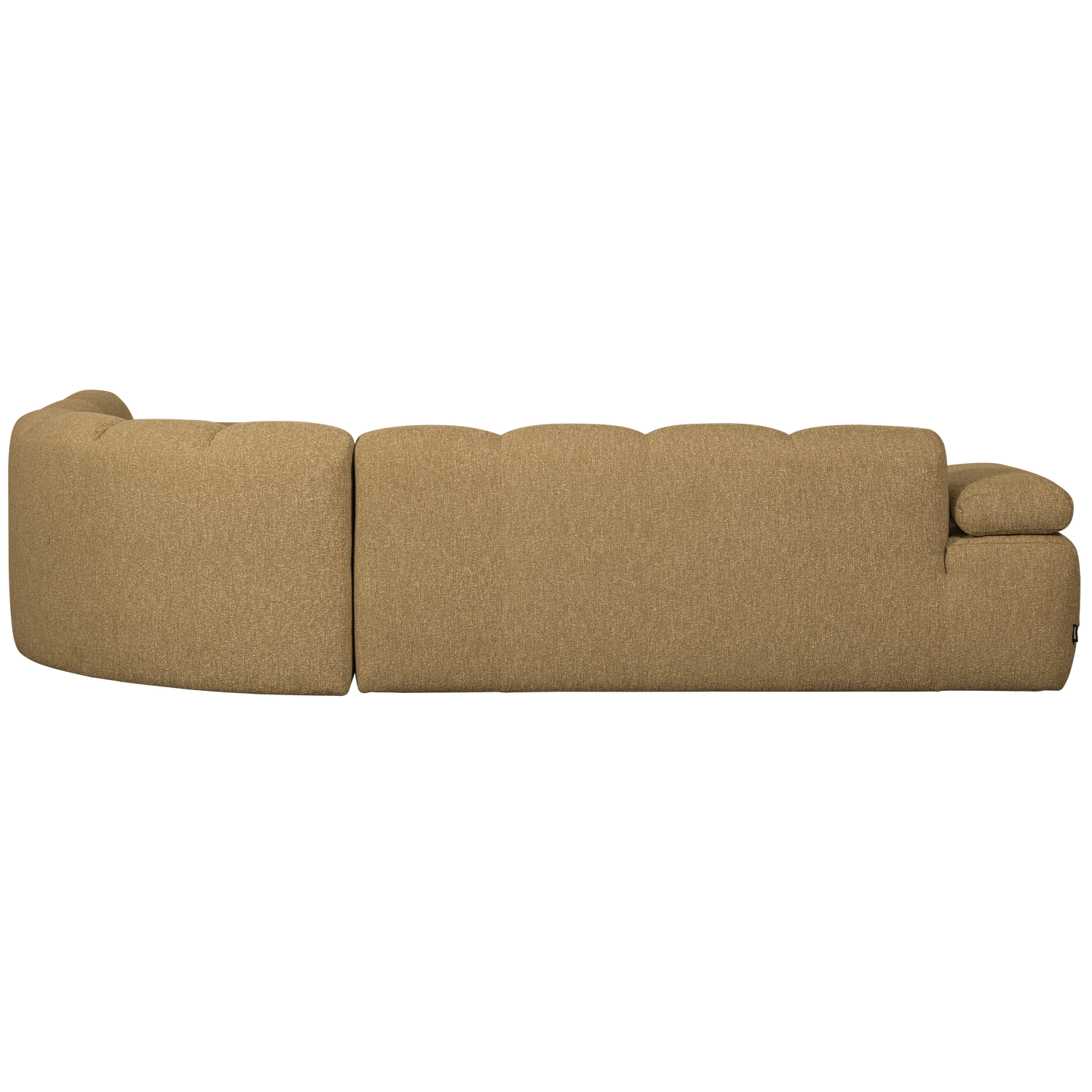 Rechthoekige modulaire hoekbank voor 6 personen MOJO honing melange boucle