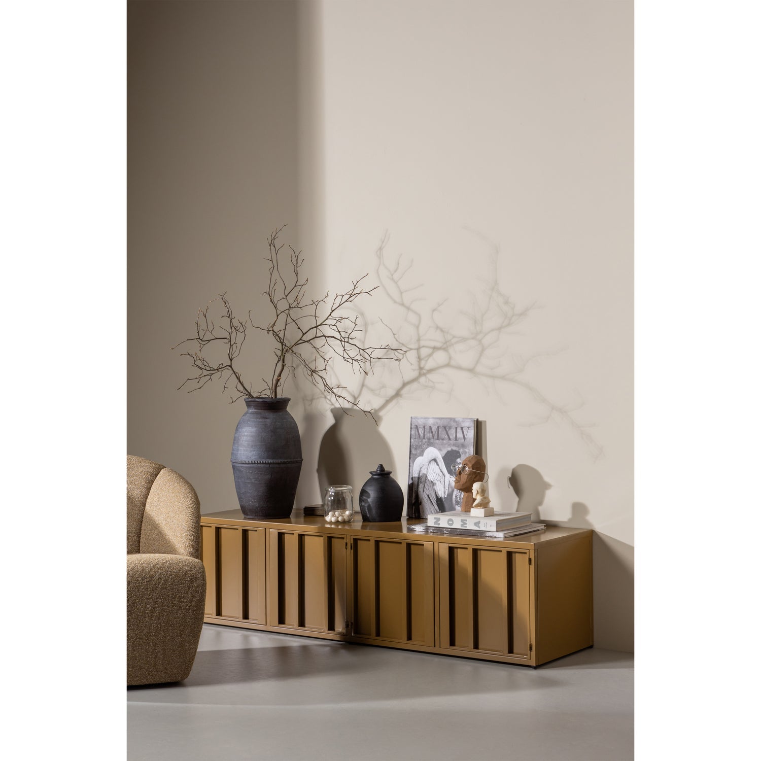 LEVEL dark honey TV cabinet