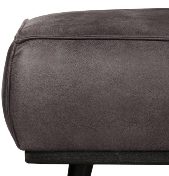 Puf STATEMENT dunkelgrau Kunstleder