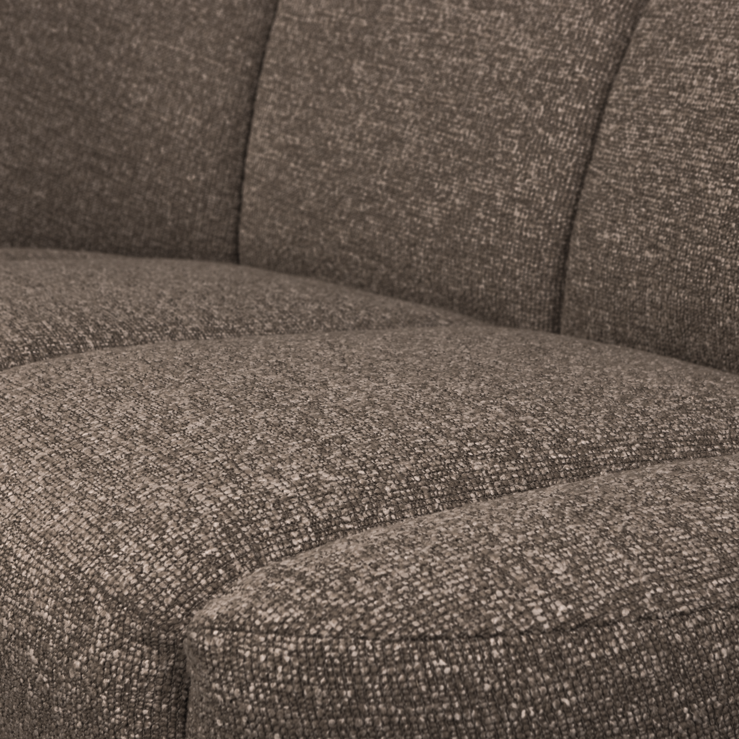 Sofa lewostronna 2-osobowa MOJO brązowy melanż boucle do salonu
