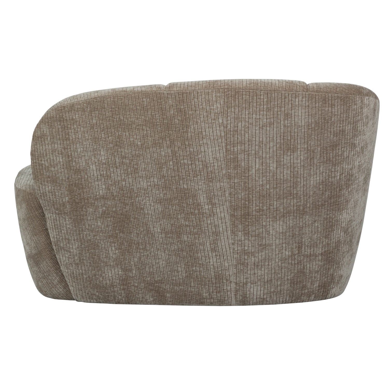 2-seater left-facing MOJO sofa in dark sandy corduroy
