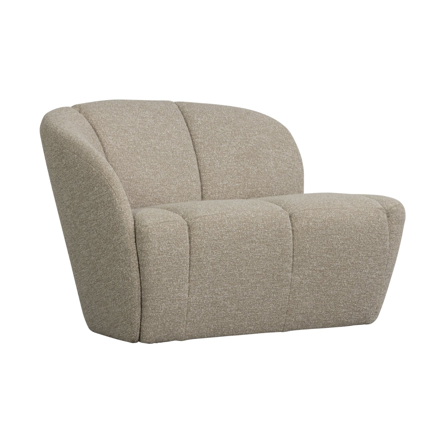 Sofa lewostronna 2-osobowa MOJO piaskowy melanż boucle – Woood