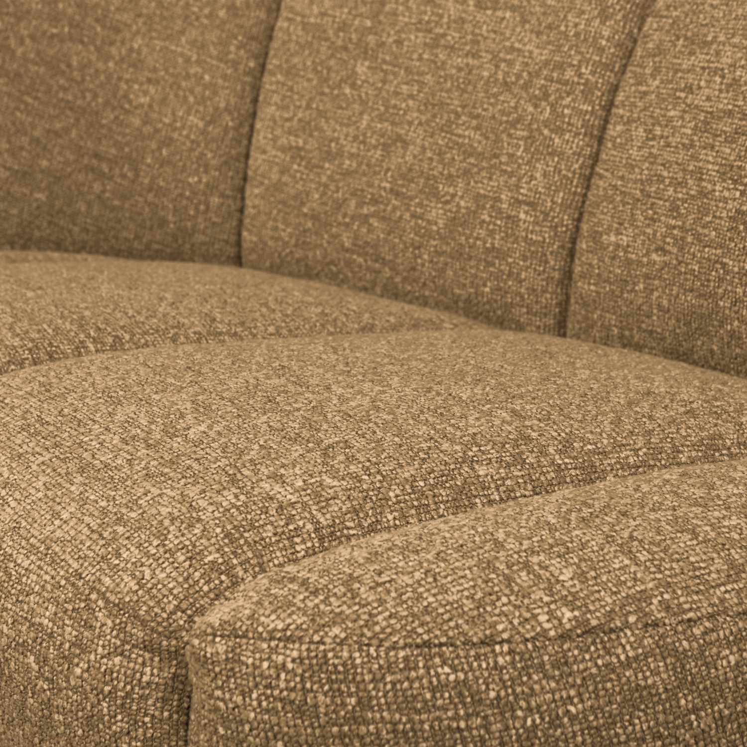 Sofa lewostronna 2-osobowa MOJO miodowy melanż boucle do salonu