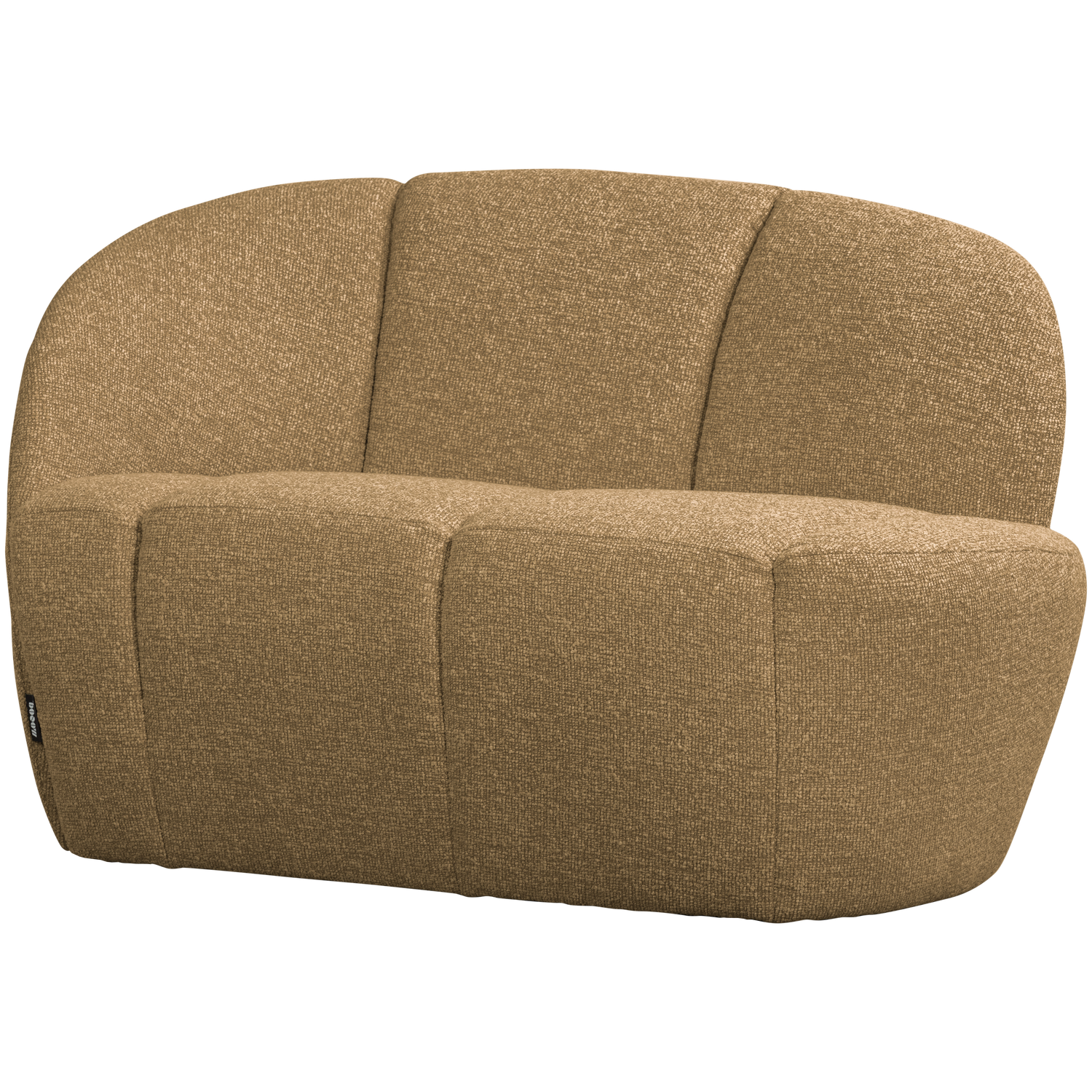 Sofa lewostronna 2-osobowa MOJO miodowy melanż boucle do salonu – Woood