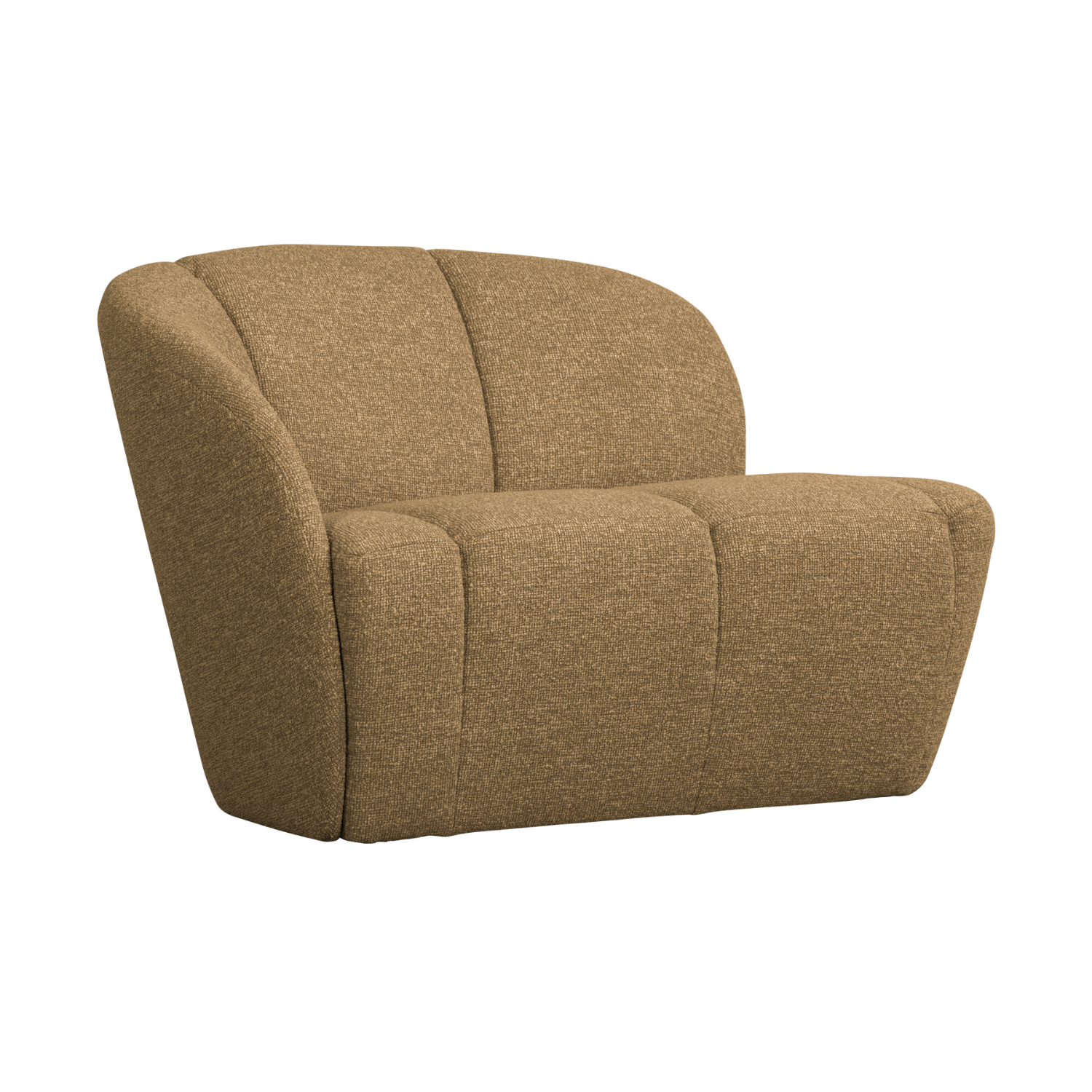 Sofa lewostronna 2-osobowa MOJO miodowy melanż boucle – Woood