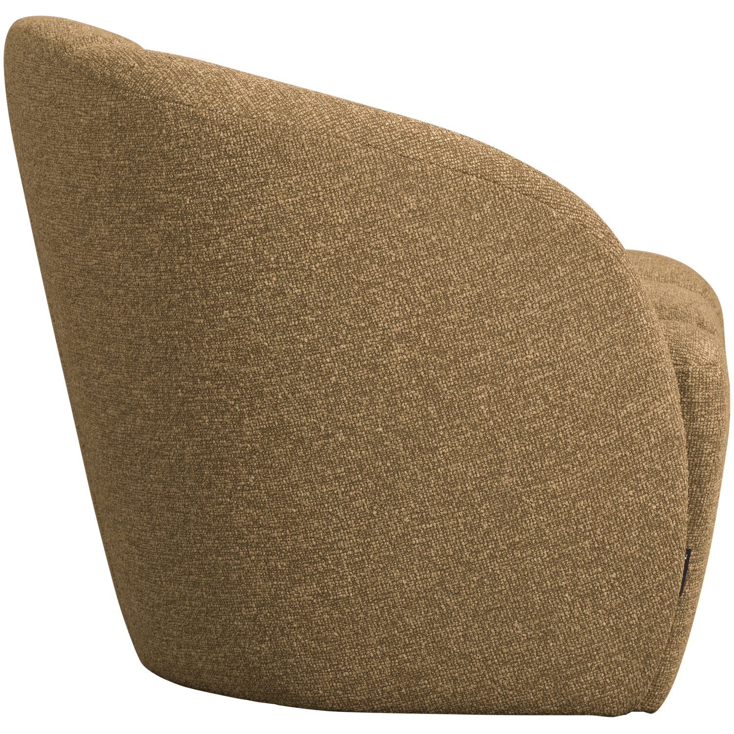 Sofa lewostronna 2-osobowa MOJO miodowy melanż boucle – styl minimalistyczny