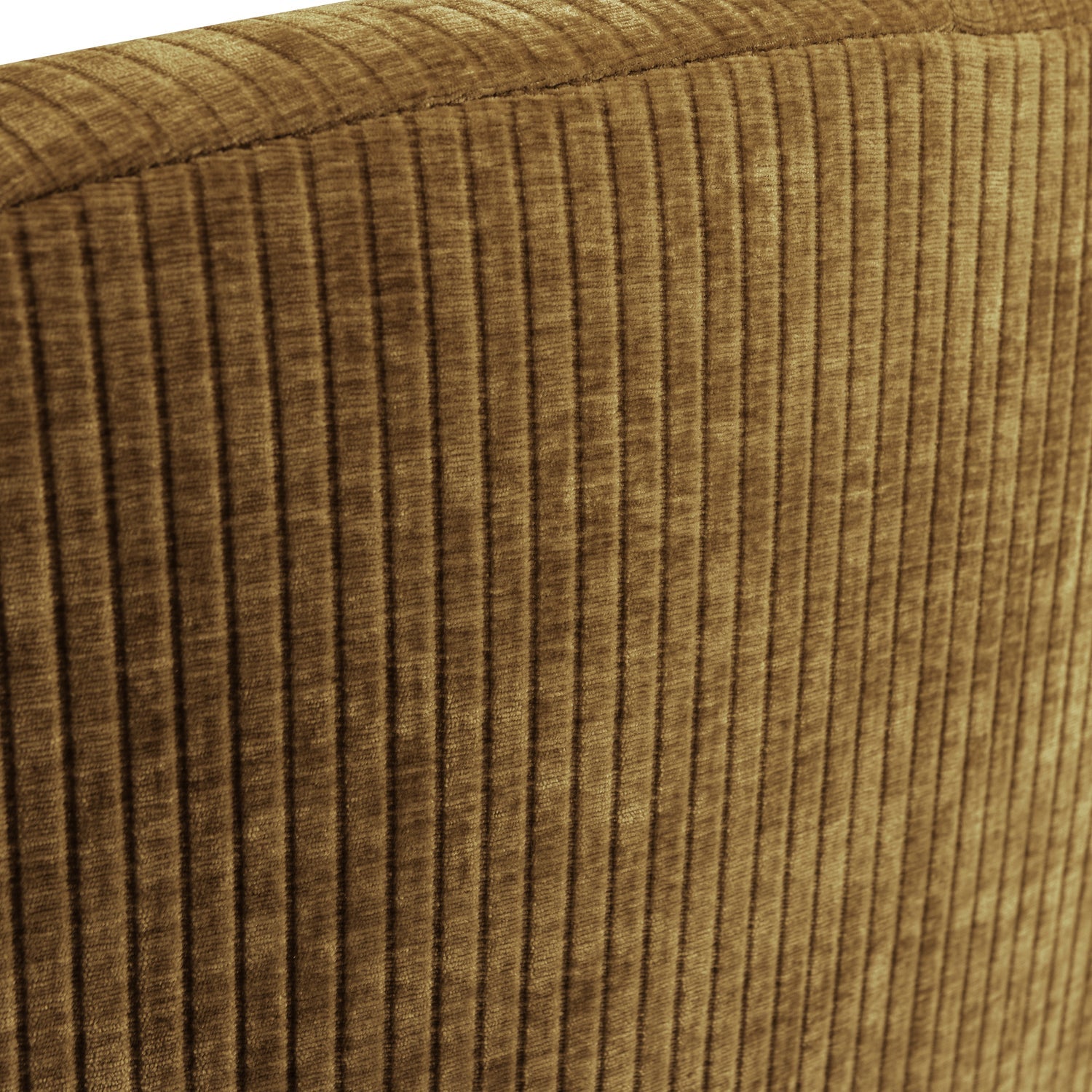 Left-facing 2-seater sofa MOJO dark honey corduroy