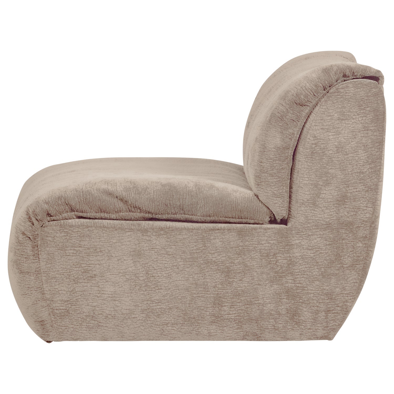 Modulsofa BAGGY - sandfarbener Chenille-Element