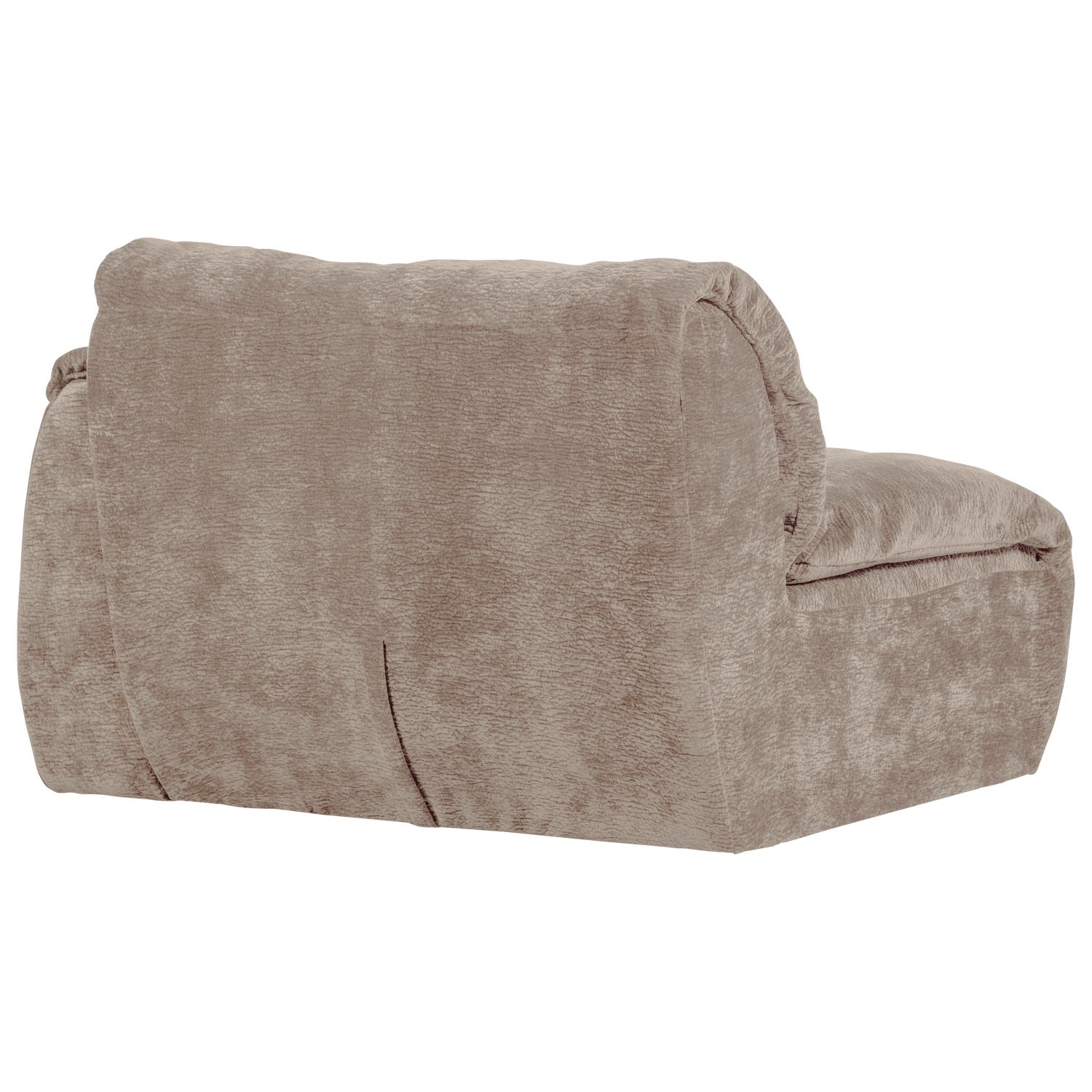 Modulaire bank BAGGY 3D - rechtszijdig zandkleurig element