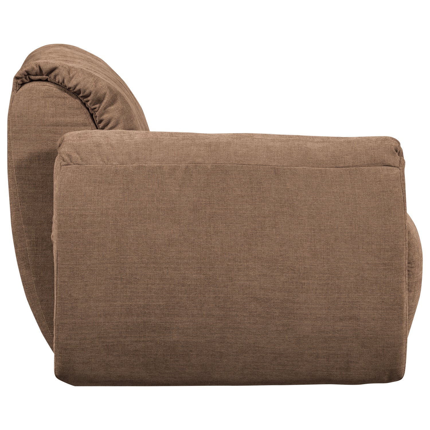 Modulares Sofa BAGGY - linkes Element in Braun