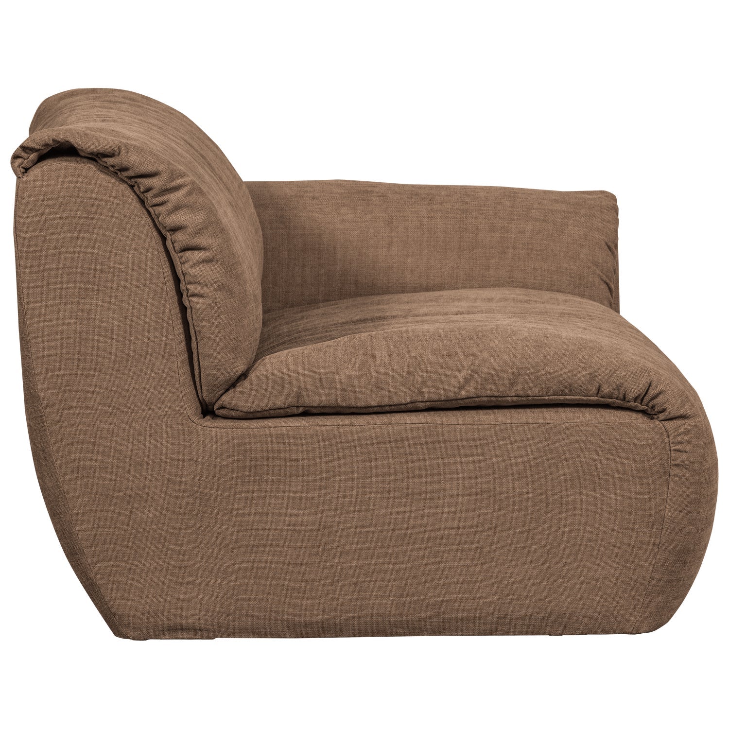 Modulares Sofa BAGGY - rechte Element braun