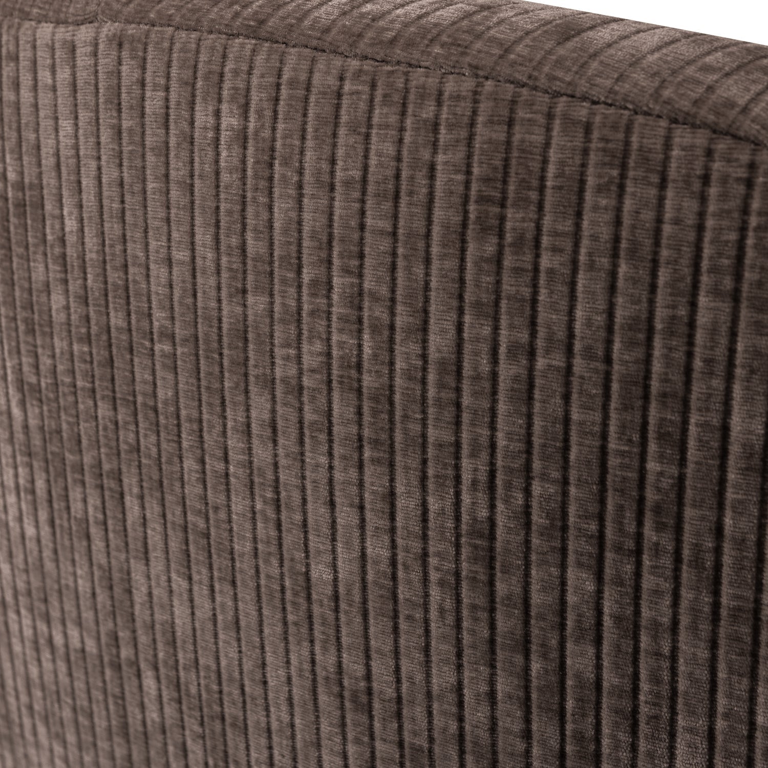 Right-facing 2-seater sofa MOJO dark brown corduroy