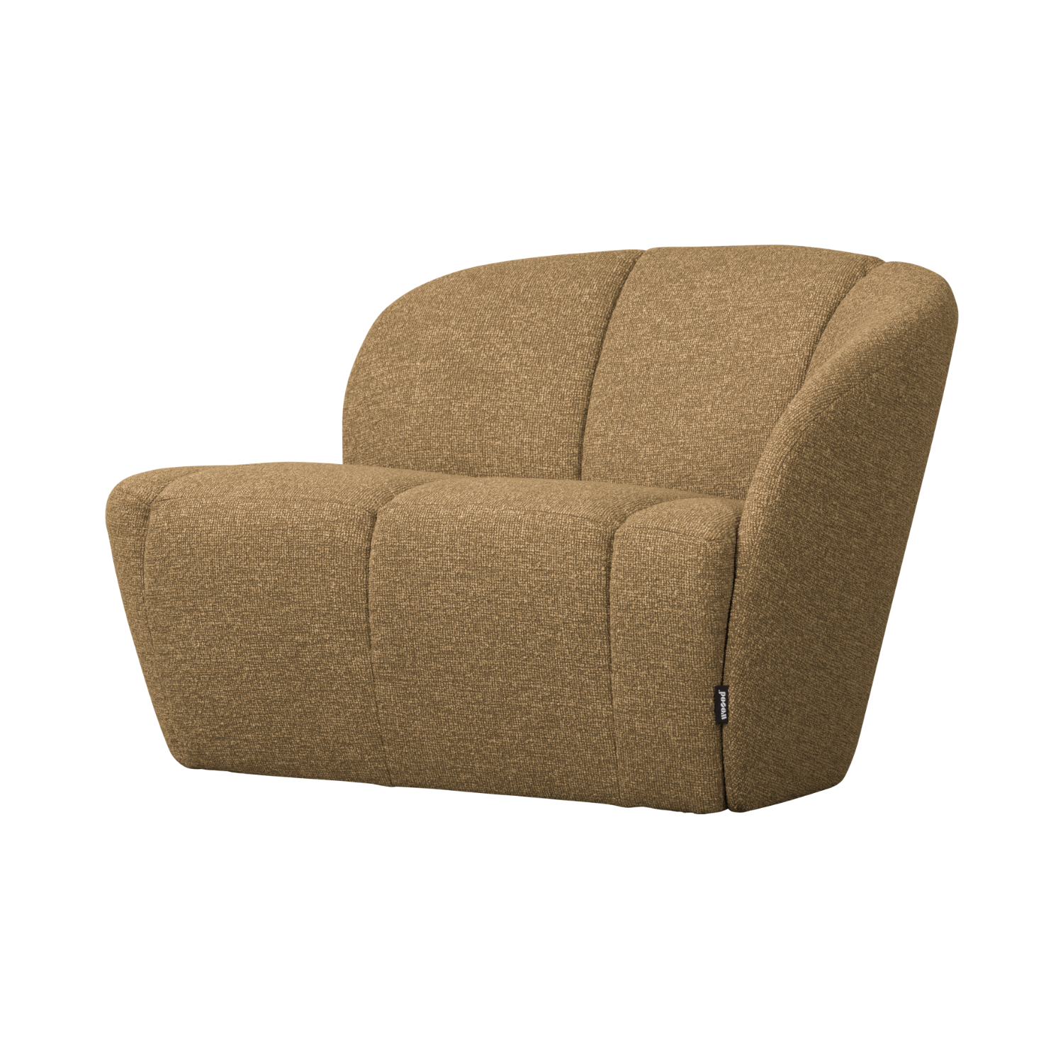 Sofa rechtszijdig 2-persoons MOJO honing melange boucle