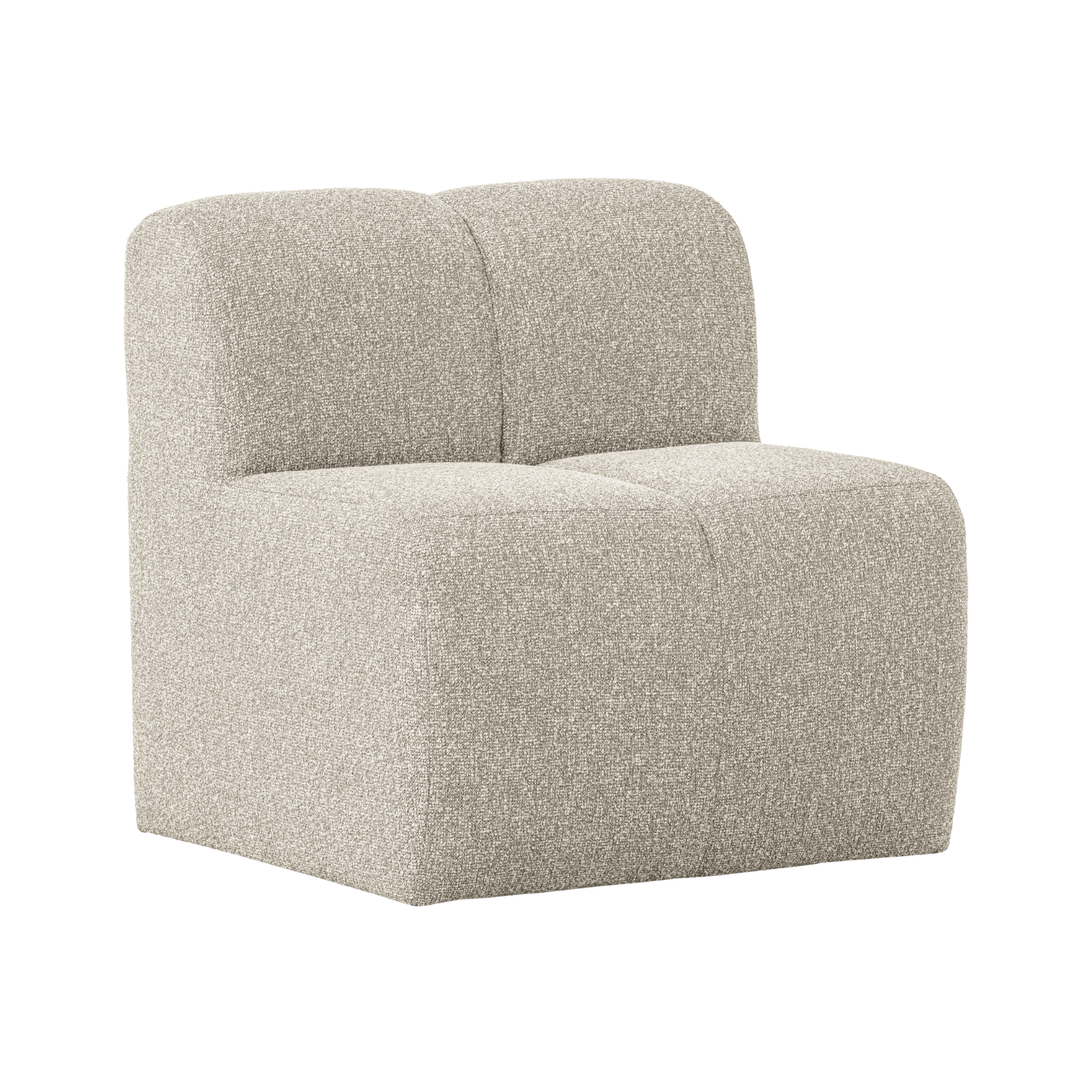 Armchair / MOJO BENCH module beige mélange boucle