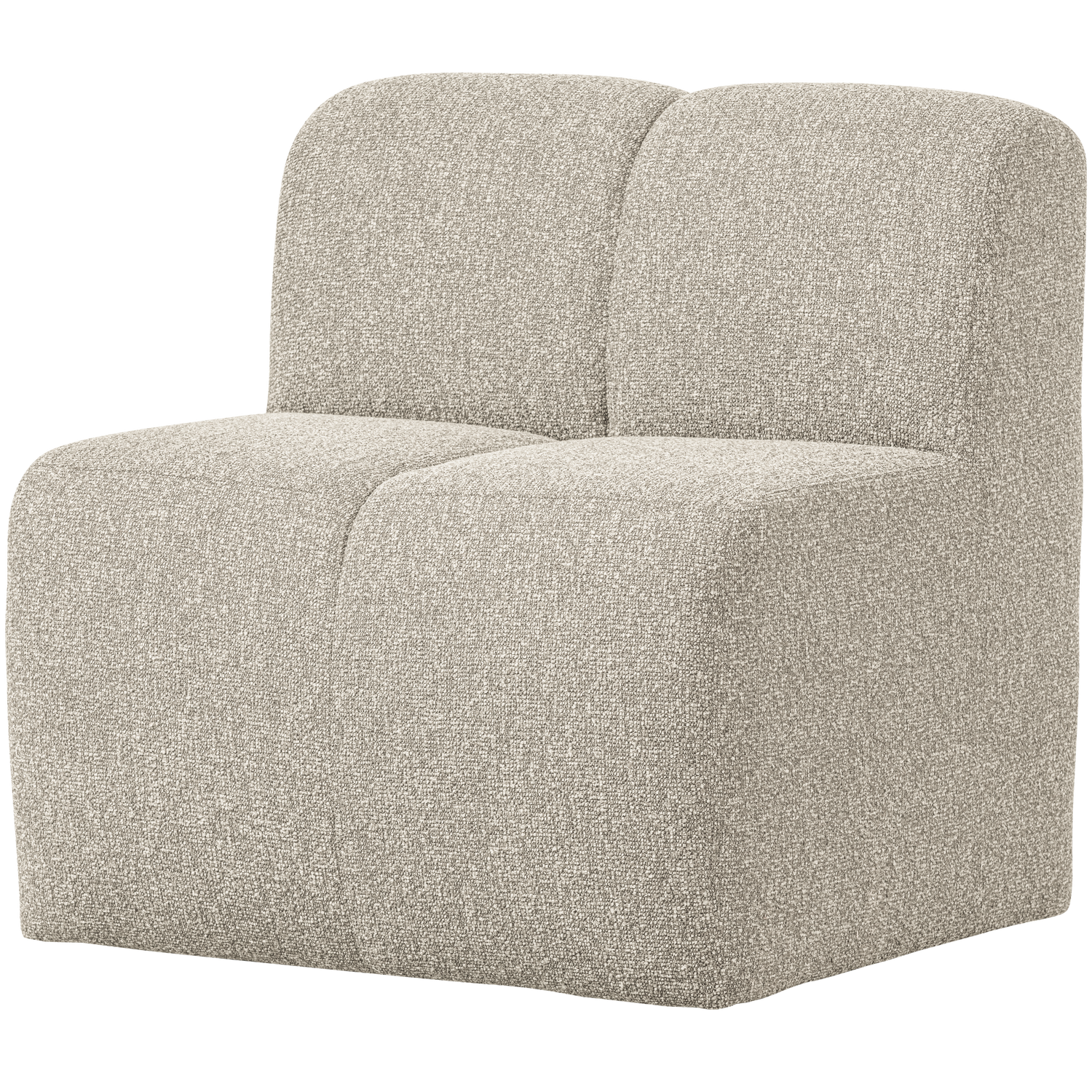 Armchair / MOJO BENCH module beige mélange boucle