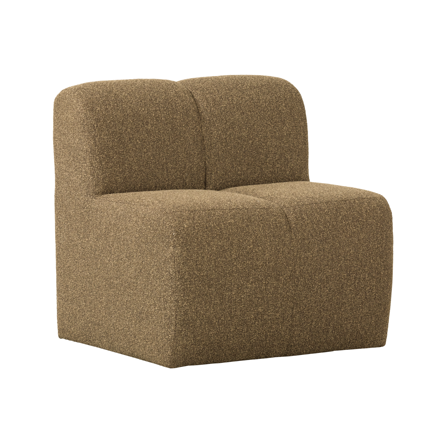Fotel / moduł MOJO BENCH miodowy melanż boucle – Woood