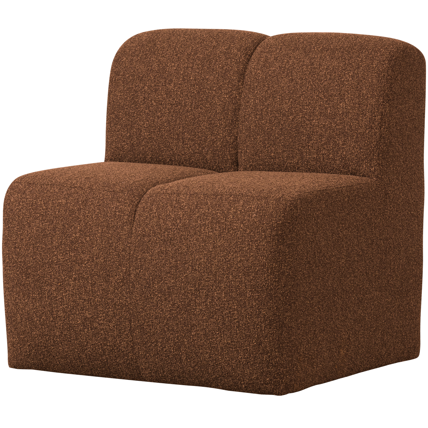 Sessel / Modul MOJO BENCH rostbraun meliert Boucle