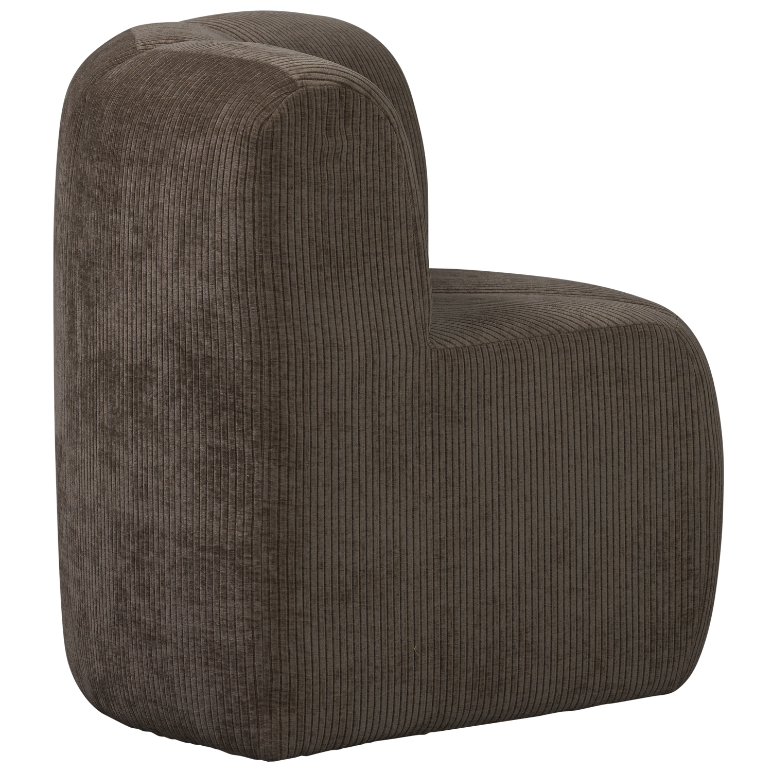 Modulaire bank MOJO BENCH - hoekelement bruin corduroy