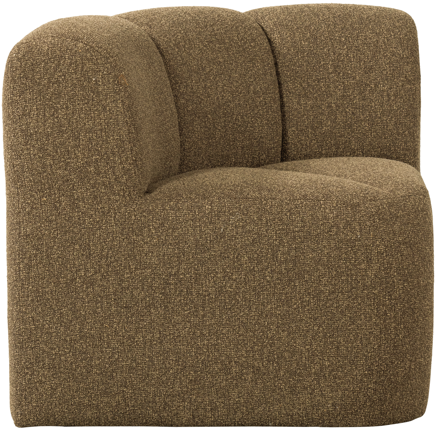 Sofa modułowa MOJO BENCH - element narożny miodowy melanż boucle – Woood