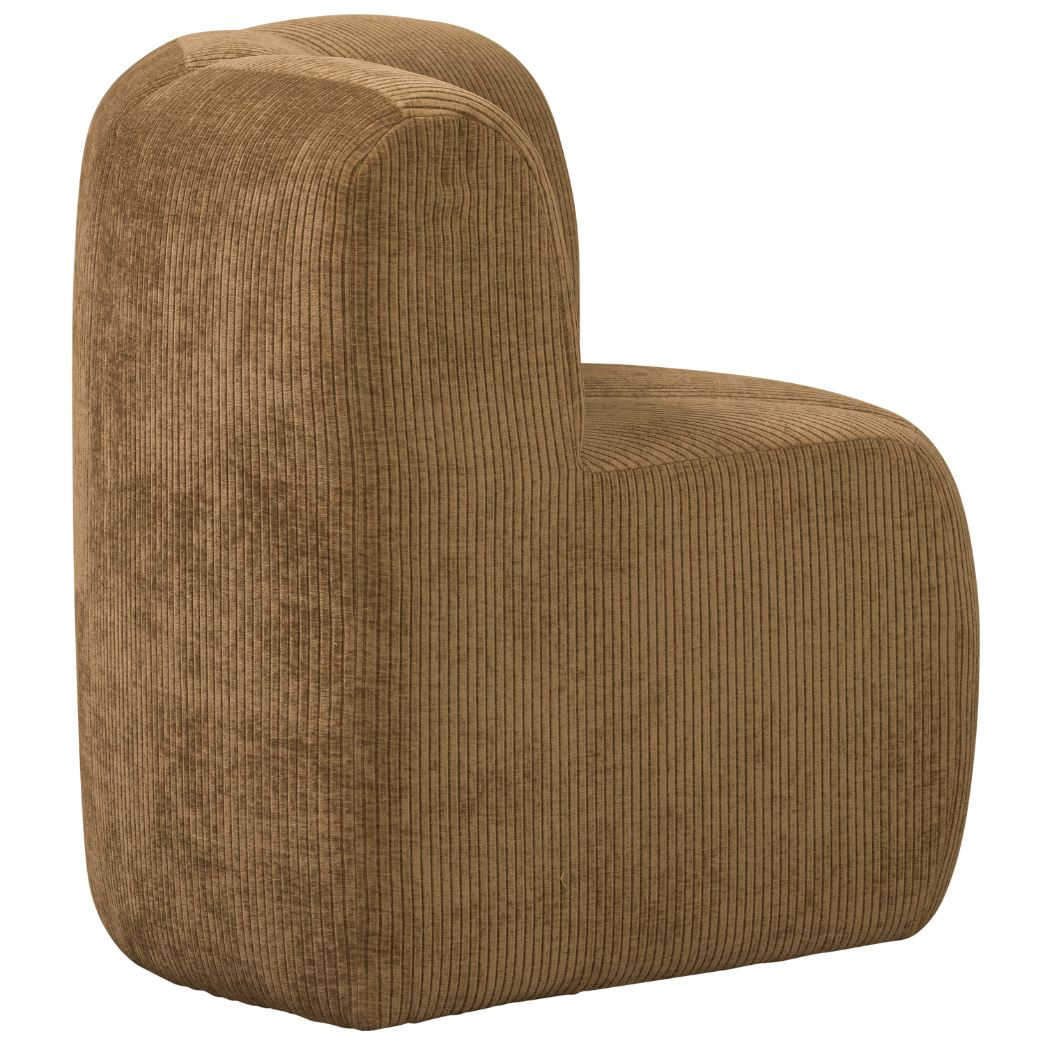 Modulaire bank MOJO BENCH - hoekelement honingkleurige corduroy